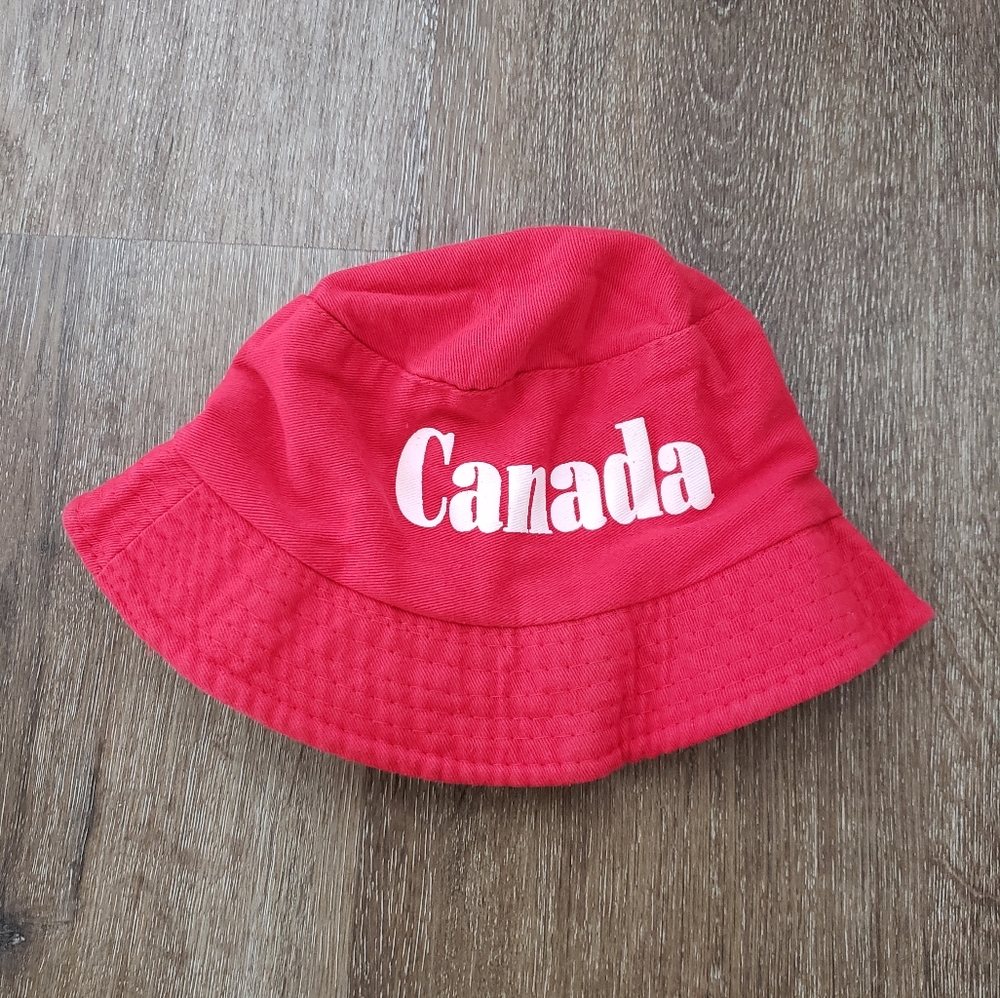 3/$20 Children's Red Canada bucket hat - Kids Canada Day Accessories souvenir